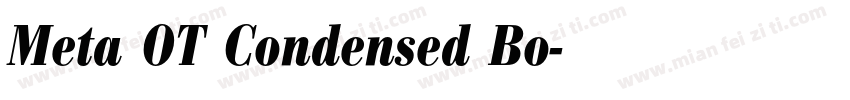 Meta OT Condensed Bo字体转换